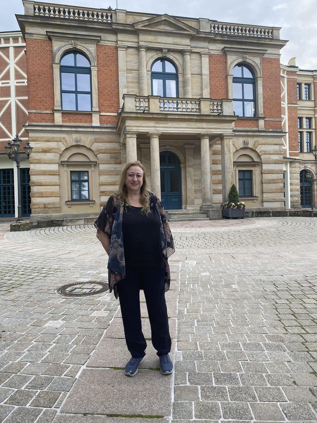 2024: Our Patron Simone Young - first day at Bayreuth, 21/06/24 [photo, Simone Young]