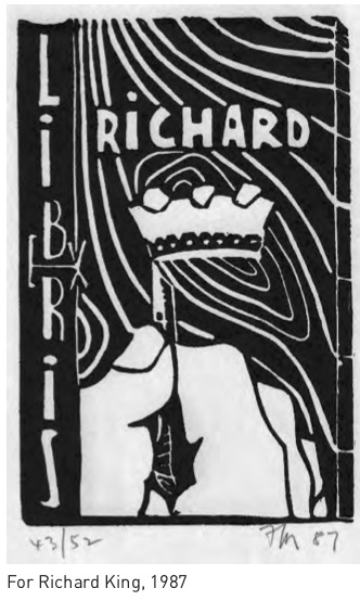 Bookplate for Richard King