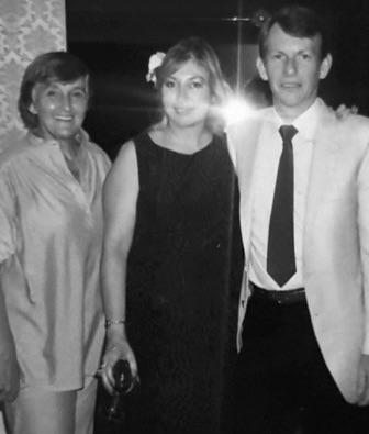 1980s: L-R: Mary Watts [member], Leona Geeves [87] & Peters Cousens [member] at an Annual Dinner [photo, courtesy of Leona Geeves].